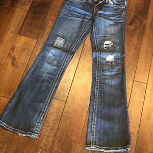 Amethyst Distressed Denim